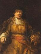 REMBRANDT Harmenszoon van Rijn Self Portrait, oil painting reproduction